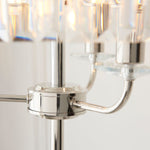 Afbeelding laden in galerijweergave, Beveline 3-licht ronde vloerlamp - facetrand glazen kapjes klassieke metalen afwerking voor woonkamers