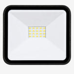 Załaduj obraz do przeglądarki galerii, Glass diffuser and LED panel detail of black outdoor wall lamp