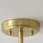 Afbeelding laden in galerijweergave, Rivora Geribbelde Glazen Semi-Opbouw Plafondlamp - Moderne Boerderijstijl Plafondlamp voor Slaapkamer en Hal U09