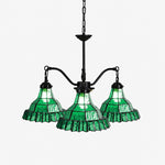Cargar imagen en el visor de la Galería, Vintage Stained Glass Pendant Light 2