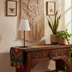 Afbeelding laden in galerijweergave, Ruffmeto Overgangs Slanke Tafellamp – Sculpturale Lampenkapverlichting voor Woonkamer of Slaapkamer