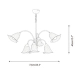 Carica l'immagine nella visualizzazione Galleria, Lampadario a petali Vellina