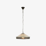 Afbeelding laden in galerijweergave, TF Fargo Hanglamp - Tiffany-stijl verlichting met een Art Deco kap en verstelbare ketting