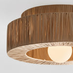 Charger l'image dans la visionneuse de la galerie, Welanery Plafonnier Tissé Naturel Minimaliste Rustique - Lampe Durable pour Cuisine ou Couloir