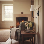 Load image into Gallery viewer, Curva Metal Collection Traditional Wall Light - Brass Finish with Shade