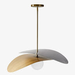 Afbeelding laden in galerijweergave, Tynora hanglamp - modern met metalen afwerkingen en glas