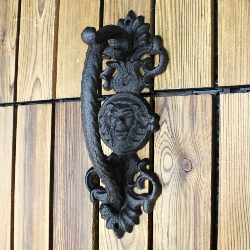 European Garden Door Handle – Retro Cast Iron Craft Door Pull Handle