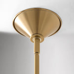 Afbeelding laden in galerijweergave, Fibura metalen moderne linnen kap lineaire kroonluchter - strakke lijnen