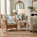 Afbeelding laden in galerijweergave, Ceruna linnen lampenkap keramische tafellamp – metalen frame en keramische voet voor verlichting thuis en op kantoor