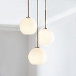 Load image into Gallery viewer, Selvion Asymmetric Glass Ball Chandelier for Dining Room & Living Room
