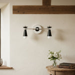 Load image into Gallery viewer, Pyralis Vintage-Style Cone Wall Sconce Brass Finish for Bedroom & Corridor