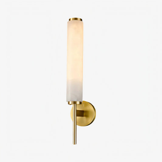 Solaryx Modern Alabaster Wall Sconce - Sculptural Living Room Mounted Light