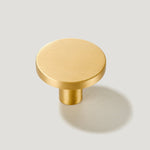 Load image into Gallery viewer, Solid Brass Round Decorative Knob–Metal Drawer & Kitchen Cabinet Knobs