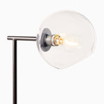 Load image into Gallery viewer, Brina Glass USB Table Lamp - Modern Bedside Desk Light with Style