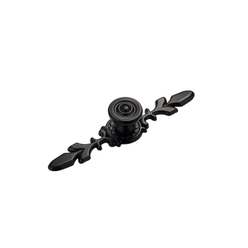 Modern Plate Flower Drawer Cabinet Handle