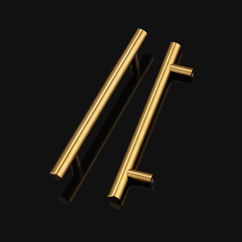 Satin Brass Bar Pulls – Modern Gold Bar Handle Cabinet Hardware