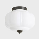 Load image into Gallery viewer, Vintage Eloise Milk Glass Flush Mount Ceiling Light - Vintage Charm Soft Glow