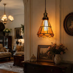 Cargar imagen en el visor de la Galería, French country ripple glass light fixture