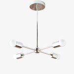 Load image into Gallery viewer, Mobilux Line Mid Century Gold Sputnik Chandelier - Geometric Brass Fixture