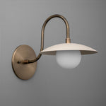 Load image into Gallery viewer, Curva Frosted Glass Globe Wall Sconce for Hallway & Entryway