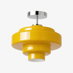 Load image into Gallery viewer, Koloro Glass Ceiling Light — Layered Rounded Design Lampshade for Hallway or Cloakroom