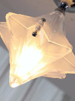 Load image into Gallery viewer, Art Deco Star Ceiling Lamp - Frosted Glass Fixture for Hallway & Entryway - Astris Ceres