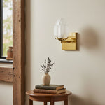 Load image into Gallery viewer, Tierlux Glass Art Deco Wall Sconce - Glass Frosted Globes with Skyscraper Globe