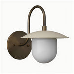 Load image into Gallery viewer, Curva Frosted Glass Globe Wall Sconce for Hallway & Entryway