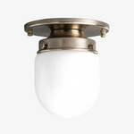 Load image into Gallery viewer, Opalume White Opal Glass Bulb-Globe Flush-Mount Ceiling Light for Entry & Living Room
