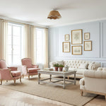 Afbeelding laden in galerijweergave, Ruvest Farmhouse Opbouw Plafondlamp - Schelpvormige Rotan voor Warme Interieurs