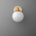 Load image into Gallery viewer, Glorica Glass Wall Sconce - Frosted Globe Light
