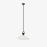 Afbeelding laden in galerijweergave, Lirra heldere glazen industriële hanglamp - perfect voor keukeneiland en eetkamer