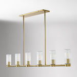 Load image into Gallery viewer, Rivora Ribbed Glass Design – Modern Chandelier for Dining Room