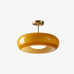 Afbeelding laden in galerijweergave, Bauvia Moderne Ronde Glazen Plafondlamp Schone Bauhaus Look Comfortabele Sfeerverlichting N63