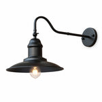 Załaduj obraz do przeglądarki galerii, Bell shade outdoor wall sconce in black finish