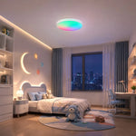 Cargar imagen en el visor de la Galería, Ceiling lamp with soft rainbow glow in a kids bedroom
