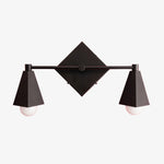 Load image into Gallery viewer, Ornato Luxe Geometric Vanity Light - Solid Brass Art Deco Bathroom Lighting