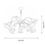 Carica l'immagine nella visualizzazione Galleria, Lampadario a petali Vellina