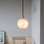 Bild in die Galerieansicht laden, Lilin Alabaster-Pendelleuchte