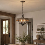 Afbeelding laden in galerijweergave, Vintage plafondlamp in landelijke stijl, halfopbouw