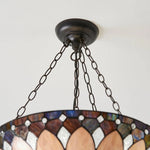 Afbeelding laden in galerijweergave, TF Brooklyn omgekeerde hanglamp – Deco glazen hanglamp met verstelbare ketting voor woonruimtes