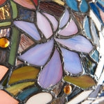 Afbeelding laden in galerijweergave, TF Sullivan Tiffany Vloerlamp - Bloemmotief Gebrandschilderd Glas Ontwerp voor Studie of Woonkamer