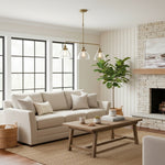 Afbeelding laden in galerijweergave, Novera Industrieel 3-licht Lineaire Hanglamp - Moderne Metalen Stijl voor Keuken & Eetkamer