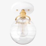 Load image into Gallery viewer, Glorica Glass Minimalist Globe Ceiling Fixture for Bedroom & Office
