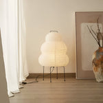 Bild in die Galerieansicht laden, Japanische Wabi Sabi weiße Reispapier Tischlampe