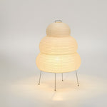 Bild in die Galerieansicht laden, Japanische Wabi Sabi weiße Reispapier Tischlampe
