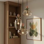 Load image into Gallery viewer, Tintora Colorful Glass Globe Pendant Light - Mid-Century Modern for Dining Rooms or Living Room