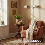 Load image into Gallery viewer, Ornato Luxe Vanity Light – Mid-Century Art Deco Wall Lamp for Bathroom