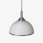 Cargar imagen en el visor de la Galería, White ribbed pendant shade product view