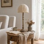 Cargar imagen en el visor de la Galería, Pleated shade table lamp in reading corner
